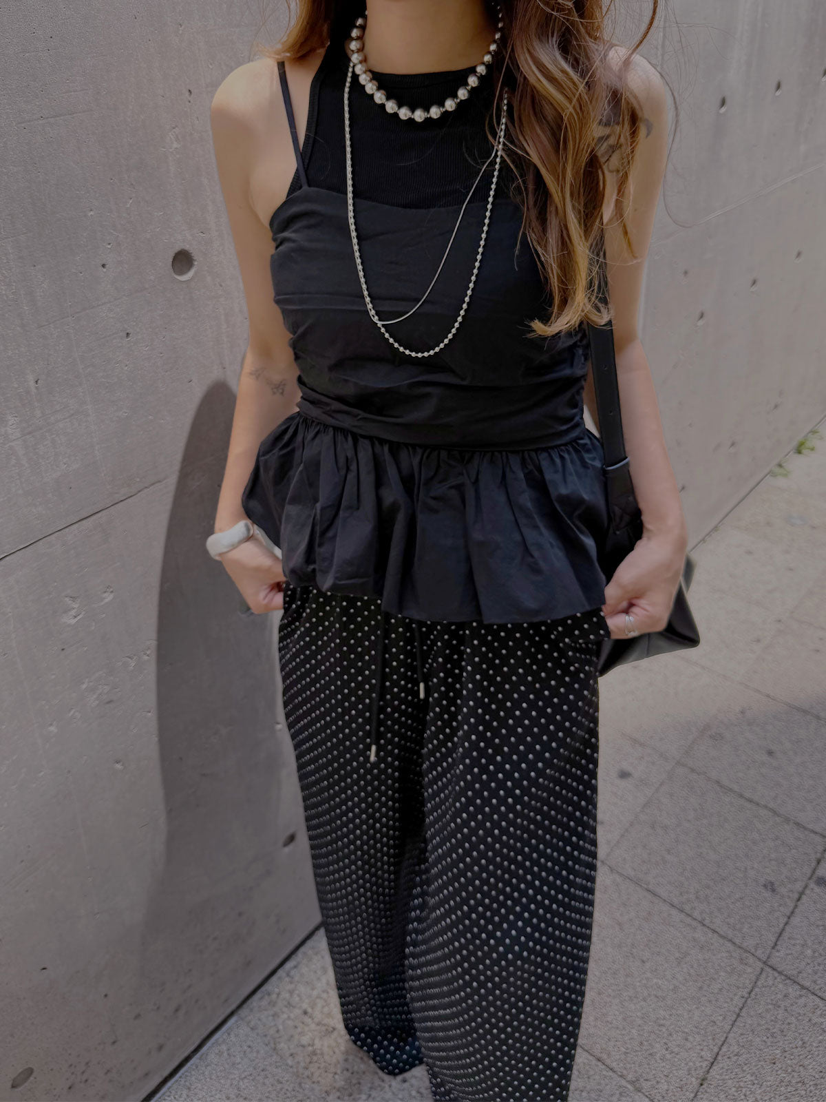 dot wide pants